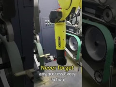 2 ग्राइंडिंग मशीनों और 4 सैंड बेल्ट के साथ 4000 मिमी रोबोटिक ग्राइंडिंग मशीन