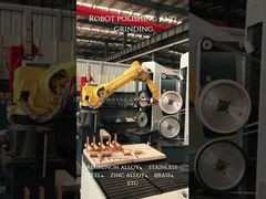 रोबोट एल्यूमीनियम मिश्र धातु, स्टेनलेस स्टील, जिंक मिश्र धातु, पीतल, आदि को पीस और पॉलिश करता है