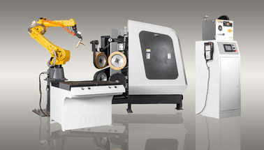 4 सैंड बेल्ट के साथ FANUC रोबोट ग्राइंडिंग मशीन 13KW पावर